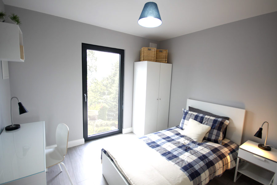 Bedroom In Modular Family Home
